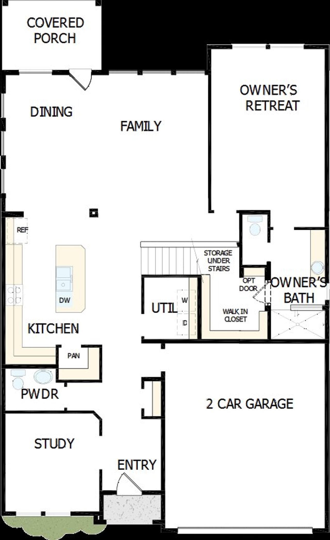 2D floor plan layout of this home in Escondido 50' Homesites, Magnolia, TX (Image 2). 2D floor plan layout of this home in Escondido 50' Homesites, Magnolia, TX (Image 2).