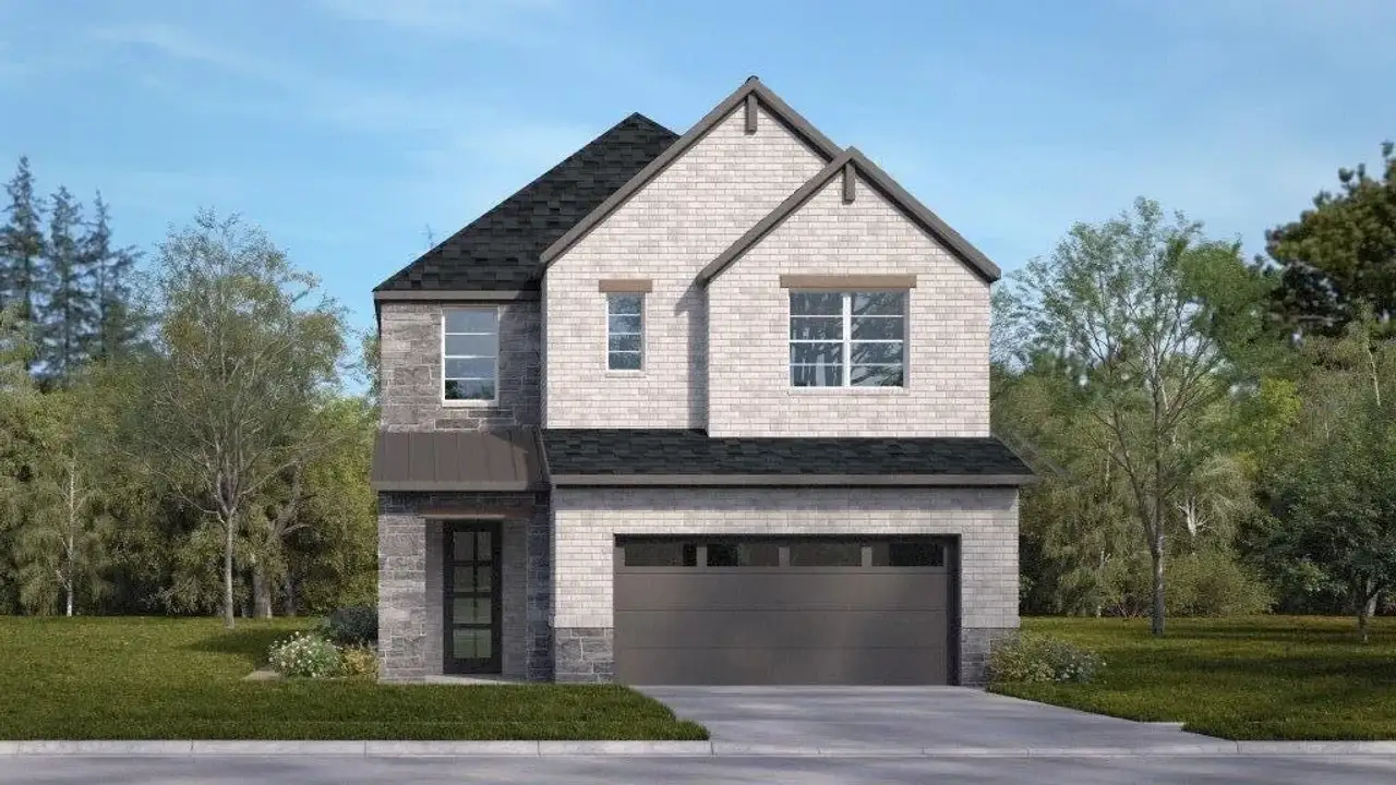 Representative exterior photo of a completed home built from the Avalon by D.R. Horton in Royal Court, Frisco, TX (Image 2).