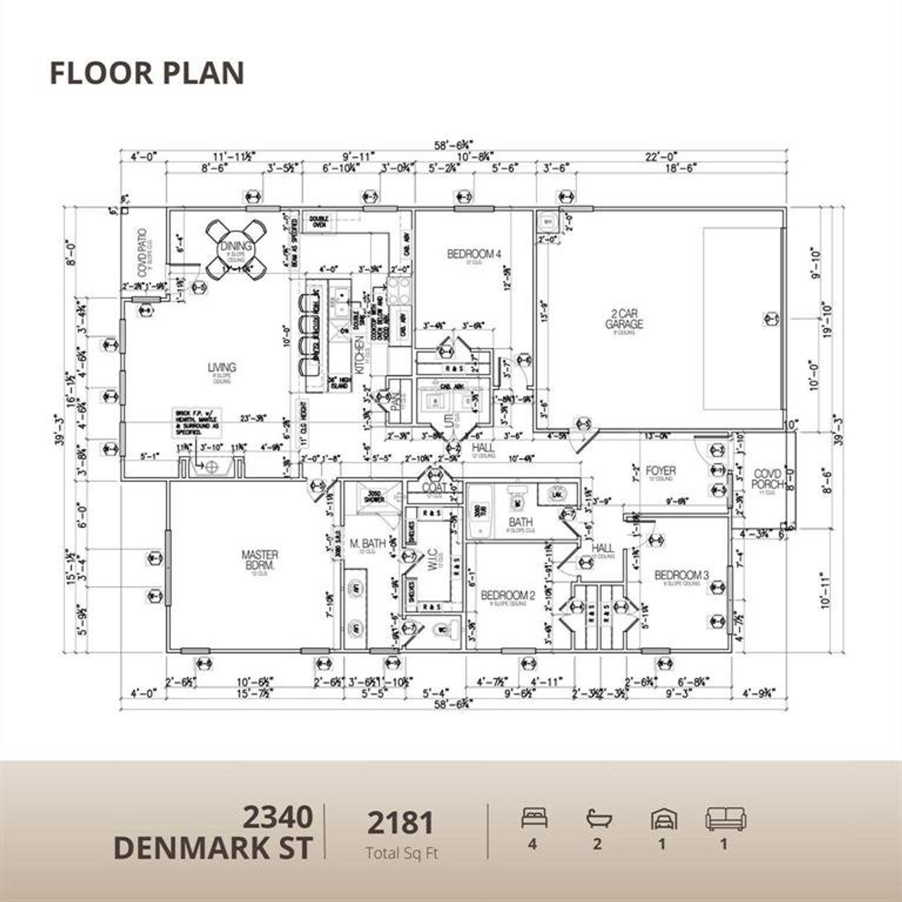 2D floor plan layout of this home in , Dallas, TX (Image 2).