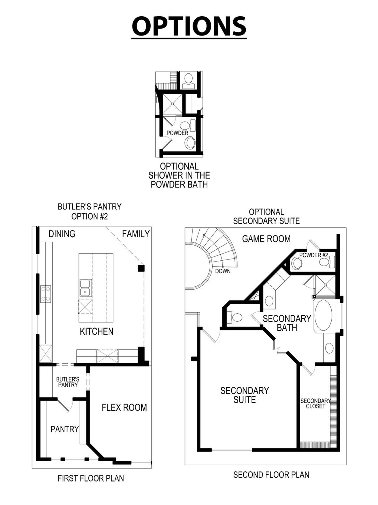 2D floor plan layout of this home in Mira Lagos Crossing, Grand Prairie, TX (Image 2).