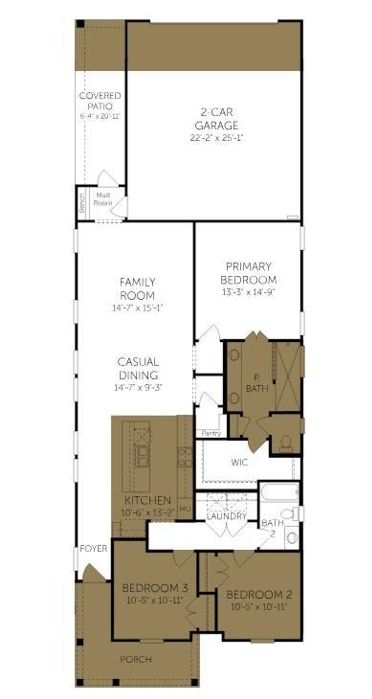 2D floor plan layout of this home in Landmark, Denton, TX (Image 2). 2D floor plan layout of this home in Landmark, Denton, TX (Image 2).