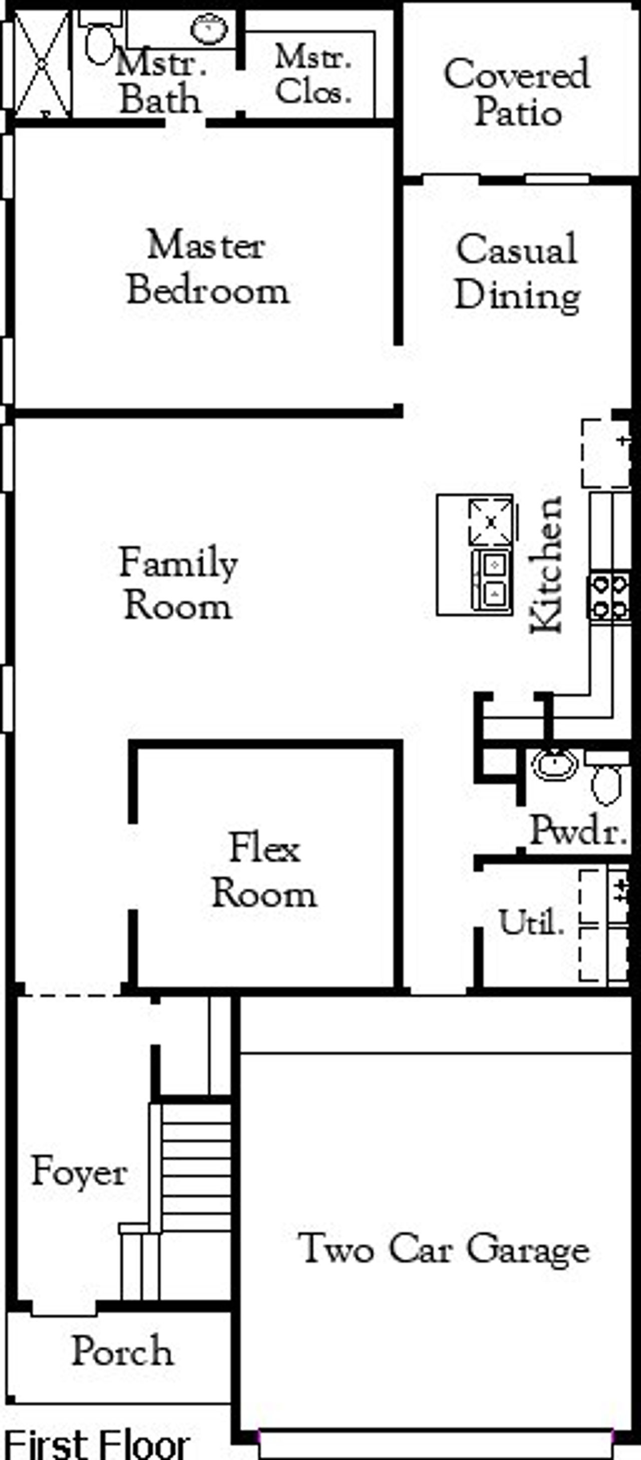 2D floor plan layout of this home in Garden Grove, San Antonio, TX (Image 2).