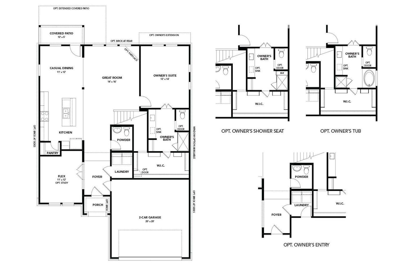 2D floor plan layout of this home in , Jarrell, TX (Image 2).