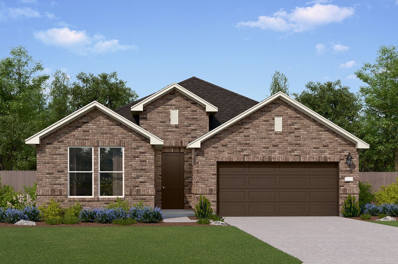 Representative exterior photo of a completed home built from the Levi by Risewell Homes in Raburn Reserve, Tomball, TX (Image 2).