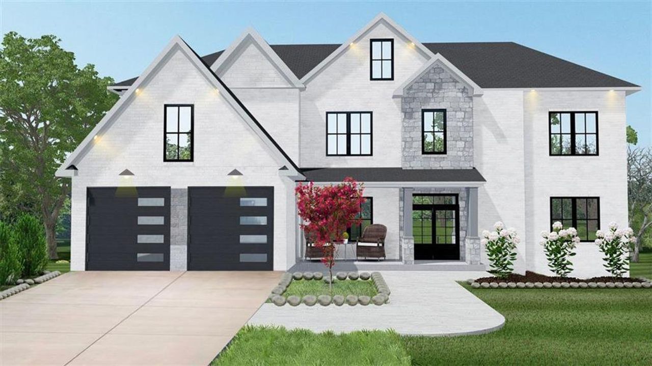 Front exterior of a new home in , Buford, GA, highlighting curb appeal (Image 2).