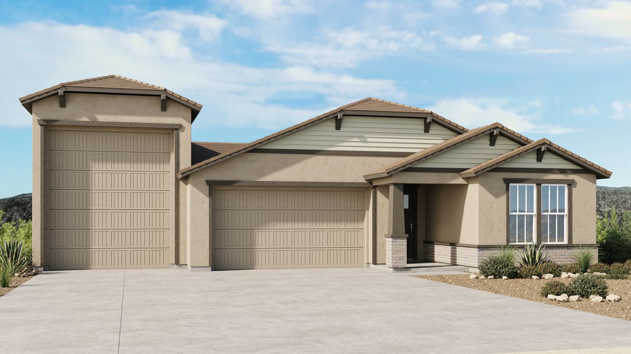 Representative exterior photo of a completed home built from the Embark by Taylor Morrison in Salero Journey, Laveen, AZ (Image 2).