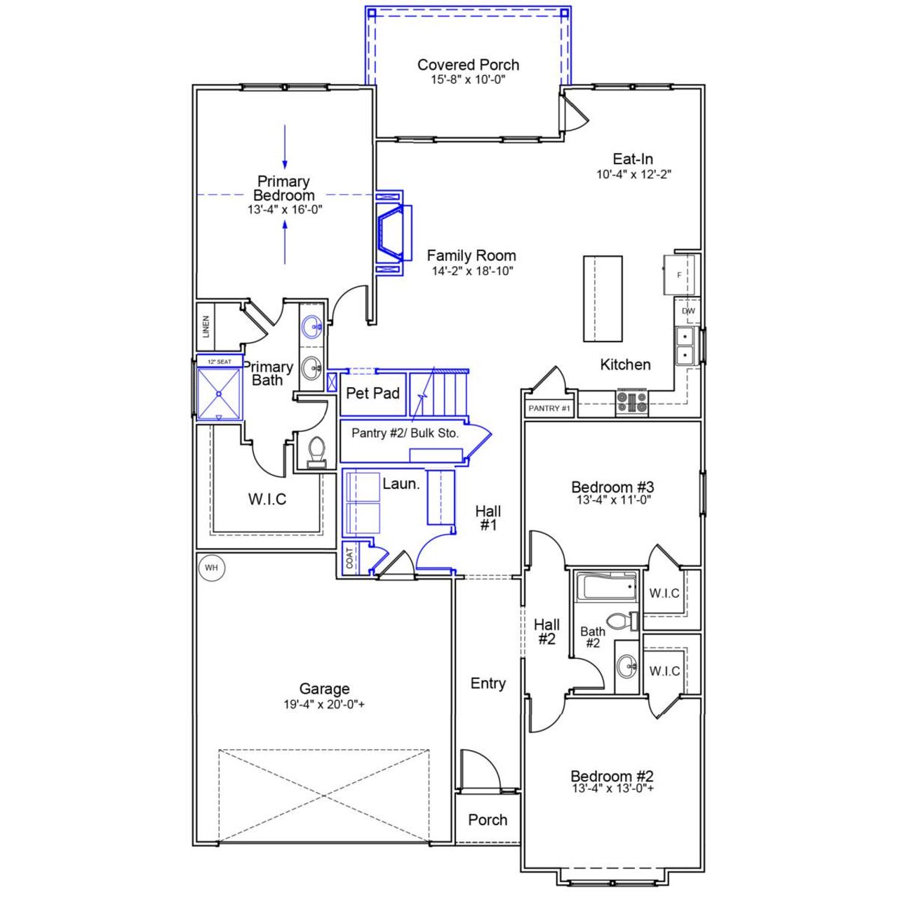 2D floor plan layout of this home in Clairmont, Charlotte, NC (Image 2). 2D floor plan layout of this home in Clairmont, Charlotte, NC (Image 2).