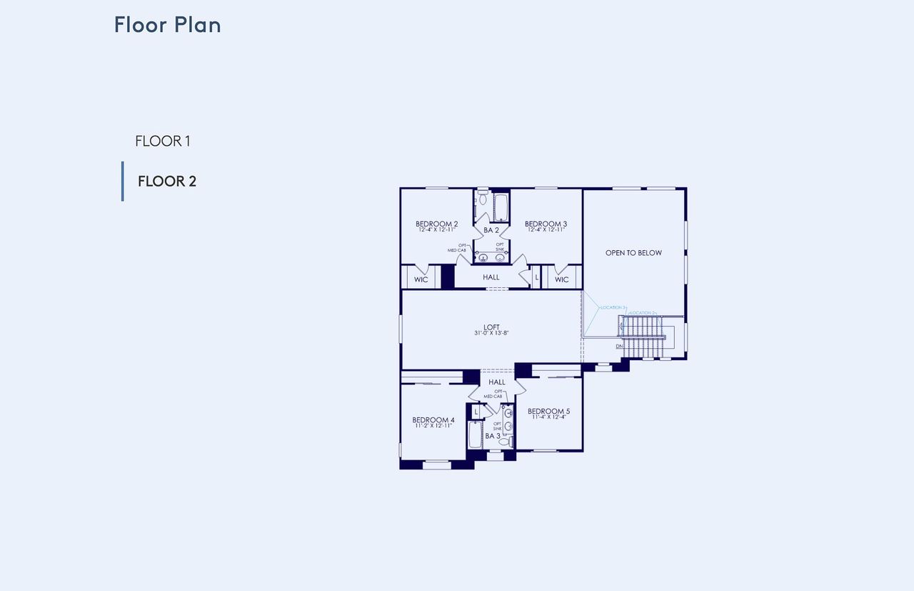 2D floor plan layout of this home in Legado West, Queen Creek, AZ (Image 2).