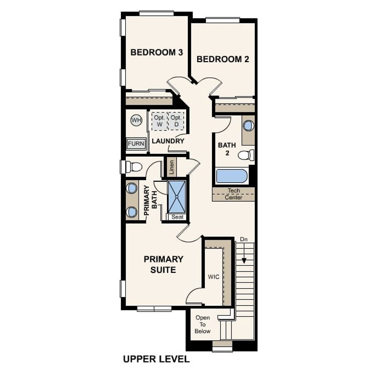 2D floor plan layout of this home in Townes at Skyline Ridge Pacific Collection, Castle Pines, CO (Image 2). 2D floor plan layout of this home in Townes at Skyline Ridge Pacific Collection, Castle Pines, CO (Image 2).