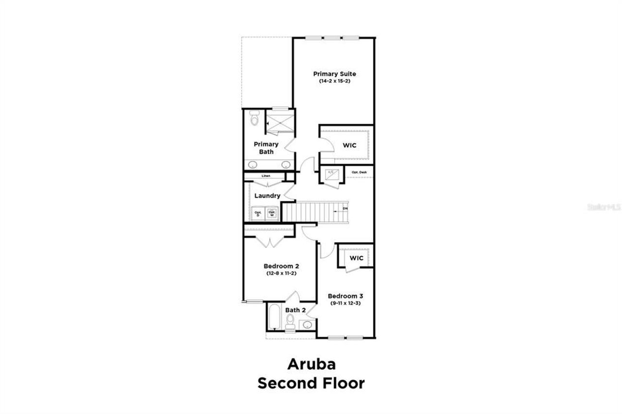 2D floor plan layout of this home in , San Antonio, FL (Image 2).
