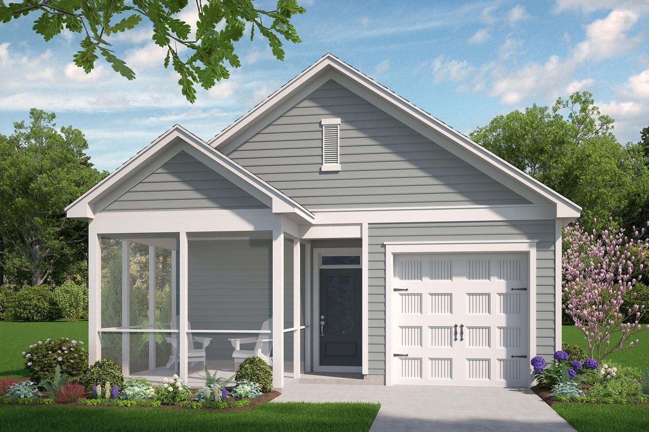 2D floor plan layout for the Palmetto by McKee Homes in The Walk at East Village, Clayton, NC (Image 2). 2D floor plan layout for the Palmetto by McKee Homes in The Walk at East Village, Clayton, NC (Image 2).