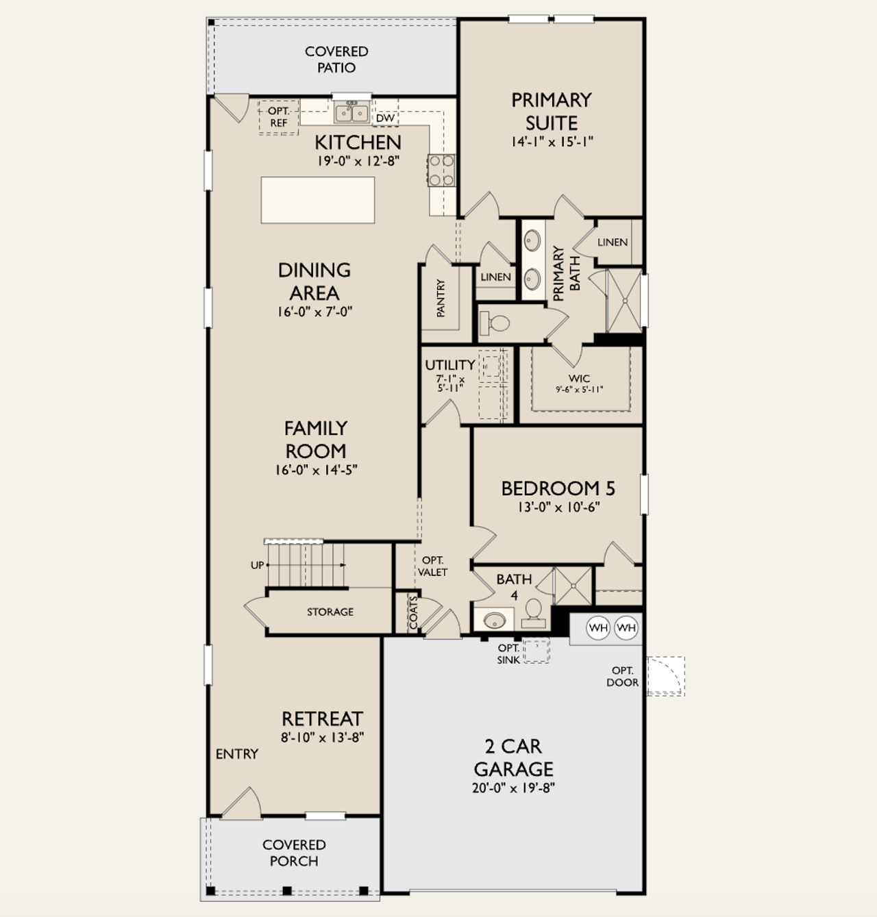 2D floor plan layout for the Knox by Ashton Woods in Patterson Ranch, Georgetown, TX (Image 2). 2D floor plan layout for the Knox by Ashton Woods in Patterson Ranch, Georgetown, TX (Image 2).