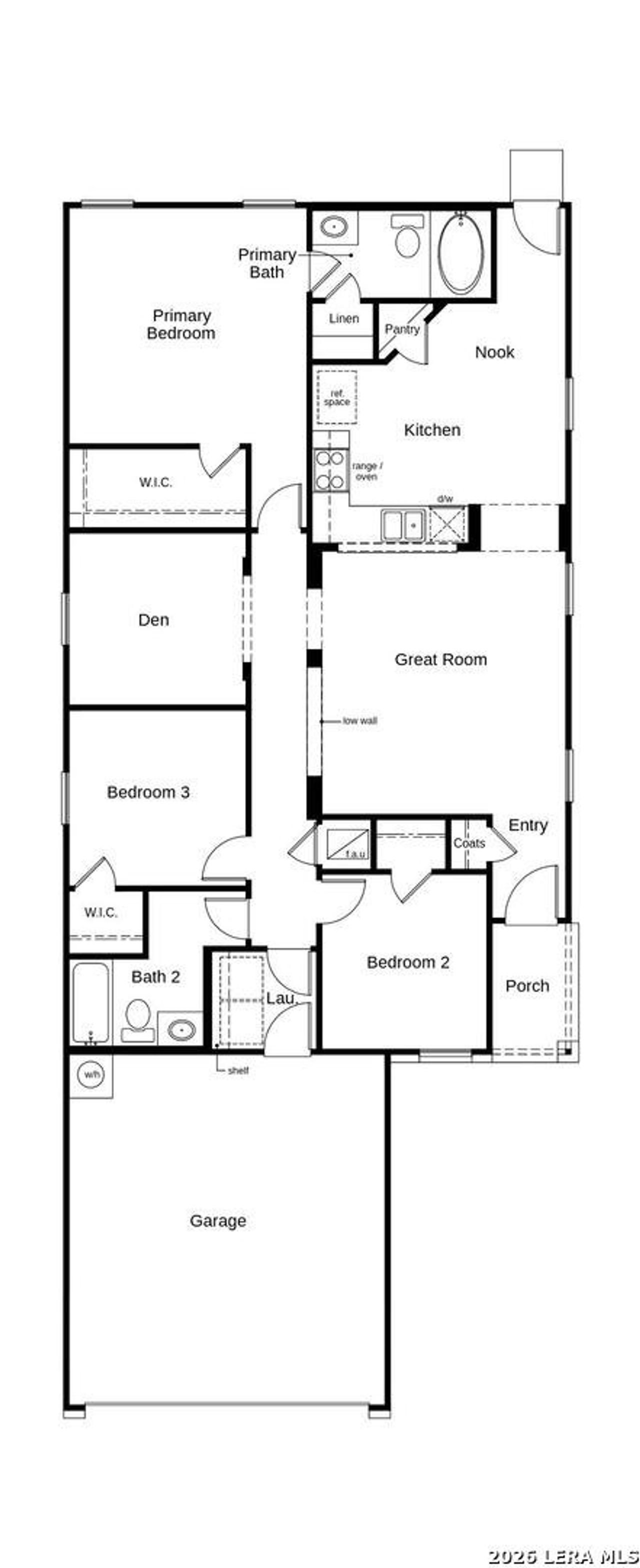 2D floor plan layout of this home in , San Antonio, TX (Image 2).