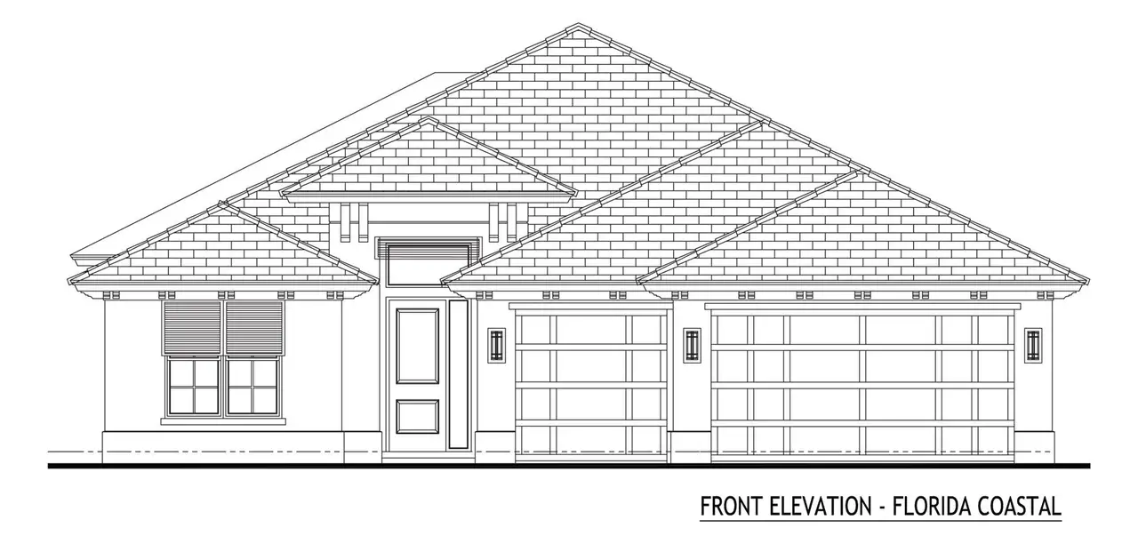 Representative exterior photo of a completed home built from the Sterling by GHO Homes in Raven's Landing, Vero Beach, FL (Image 2).