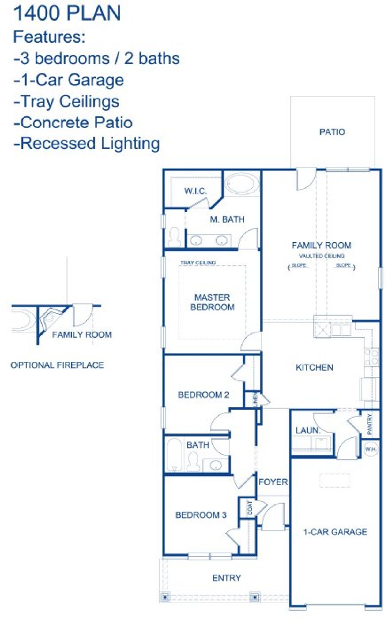 2D floor plan layout for the 1400 by Adams Homes in Windmill Park, Carrollton, GA (Image 2). 2D floor plan layout for the 1400 by Adams Homes in Windmill Park, Carrollton, GA (Image 2).