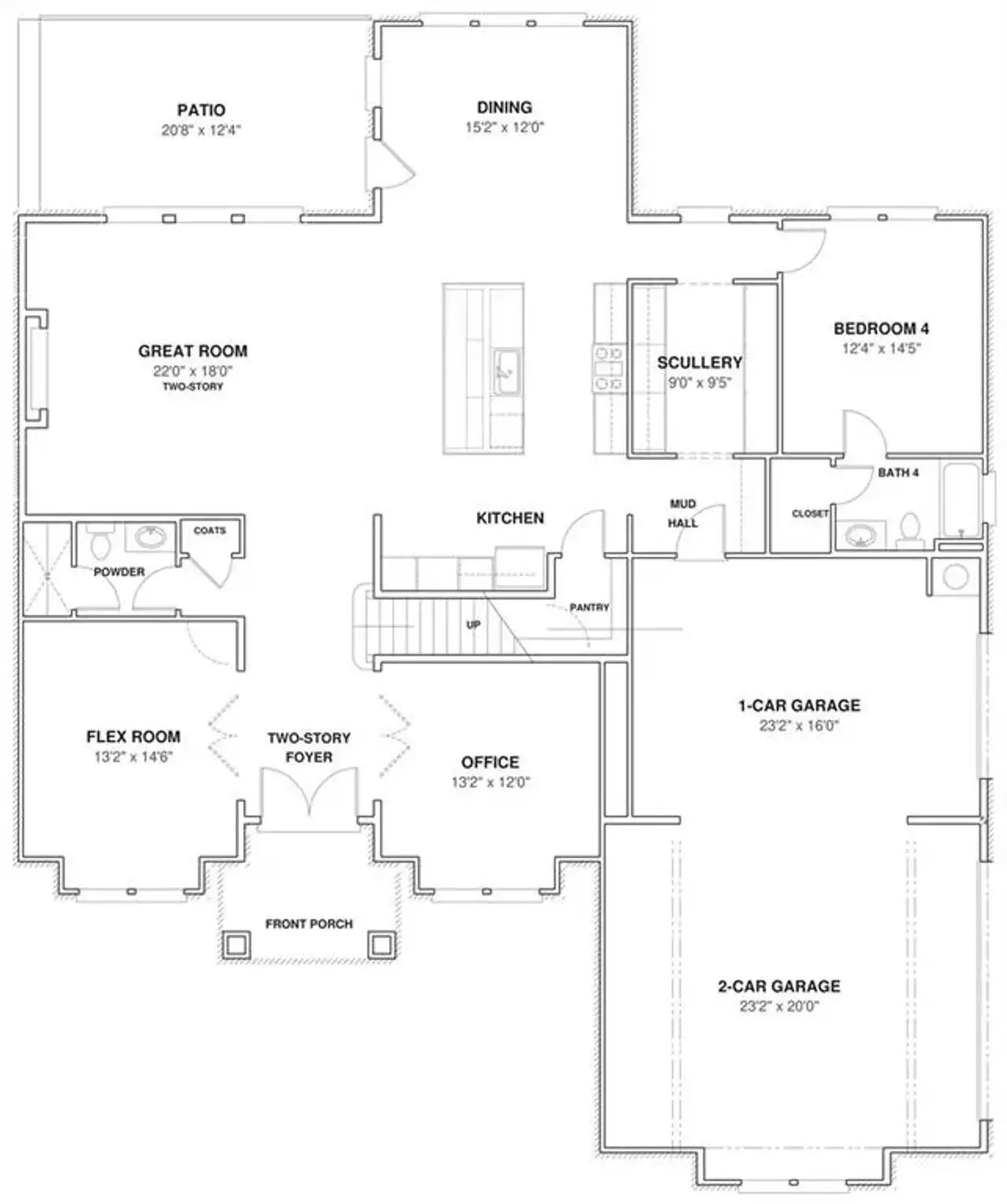 2D floor plan layout of this home in , Conyers, GA (Image 2).