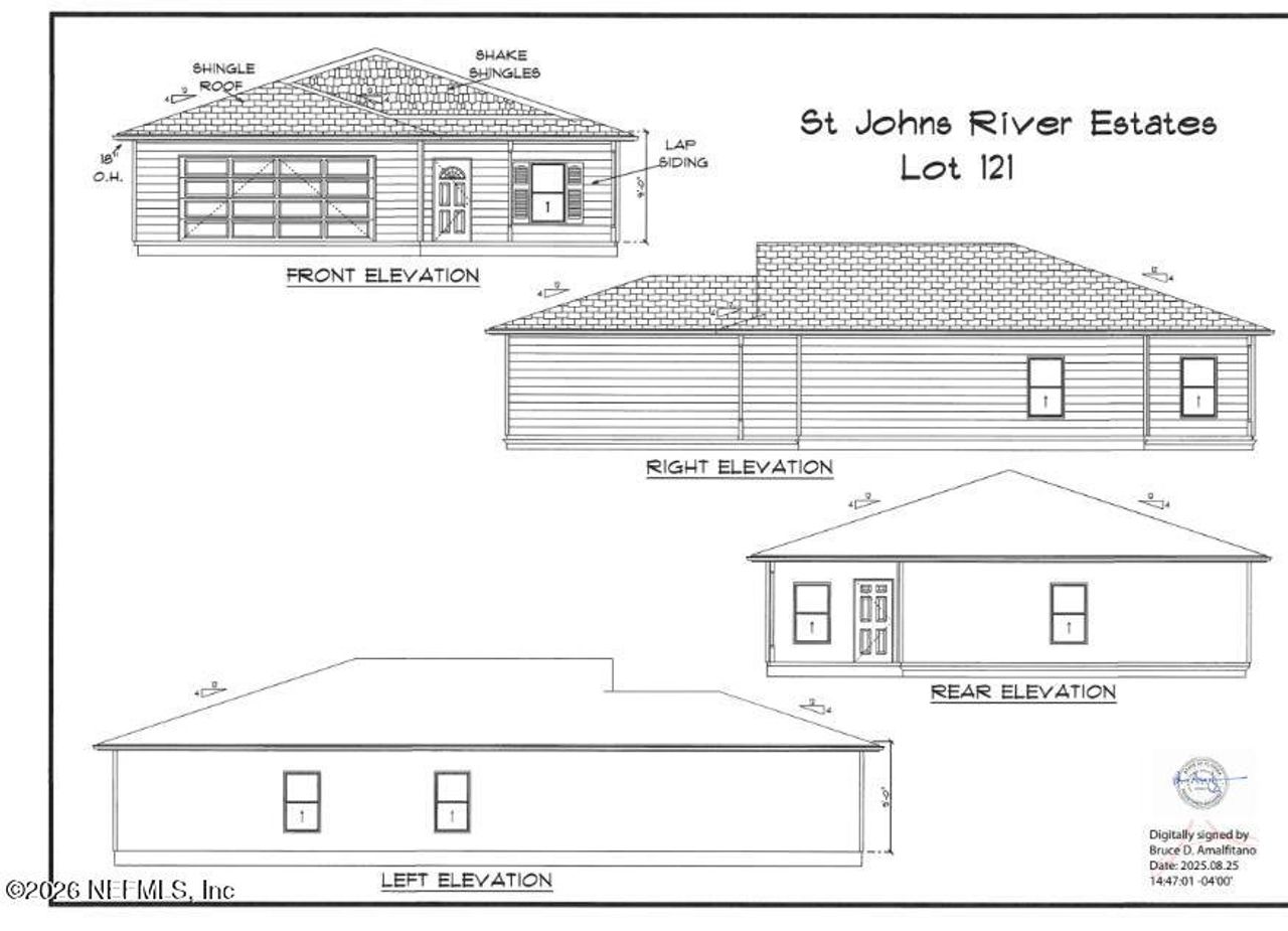 Exterior rendering of this home design in , Satsuma, FL (Image 2).