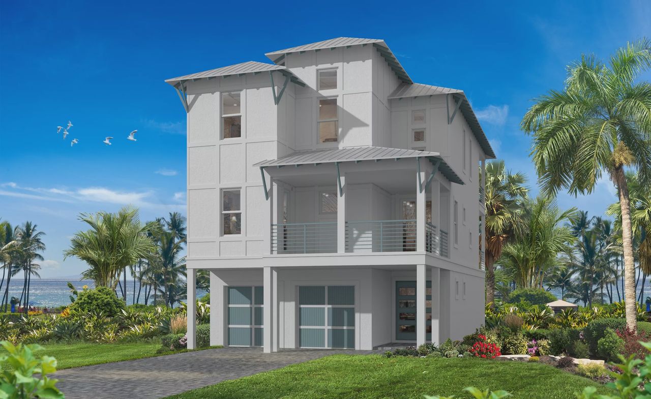 Representative exterior photo of a completed home built from the Hideaway - Classic Series | 50' Wide Lots by ICI Homes in Veranda Bay, Flagler Beach, FL (Image 2). Representative exterior photo of a completed home built from the Hideaway - Classic Series | 50' Wide Lots by ICI Homes in Veranda Bay, Flagler Beach, FL (Image 2).