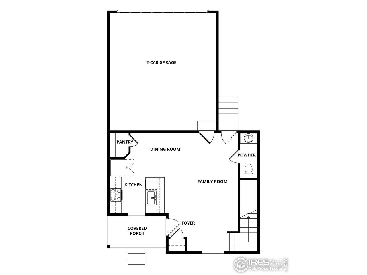 2D floor plan layout of this home in , Berthoud, CO (Image 2).