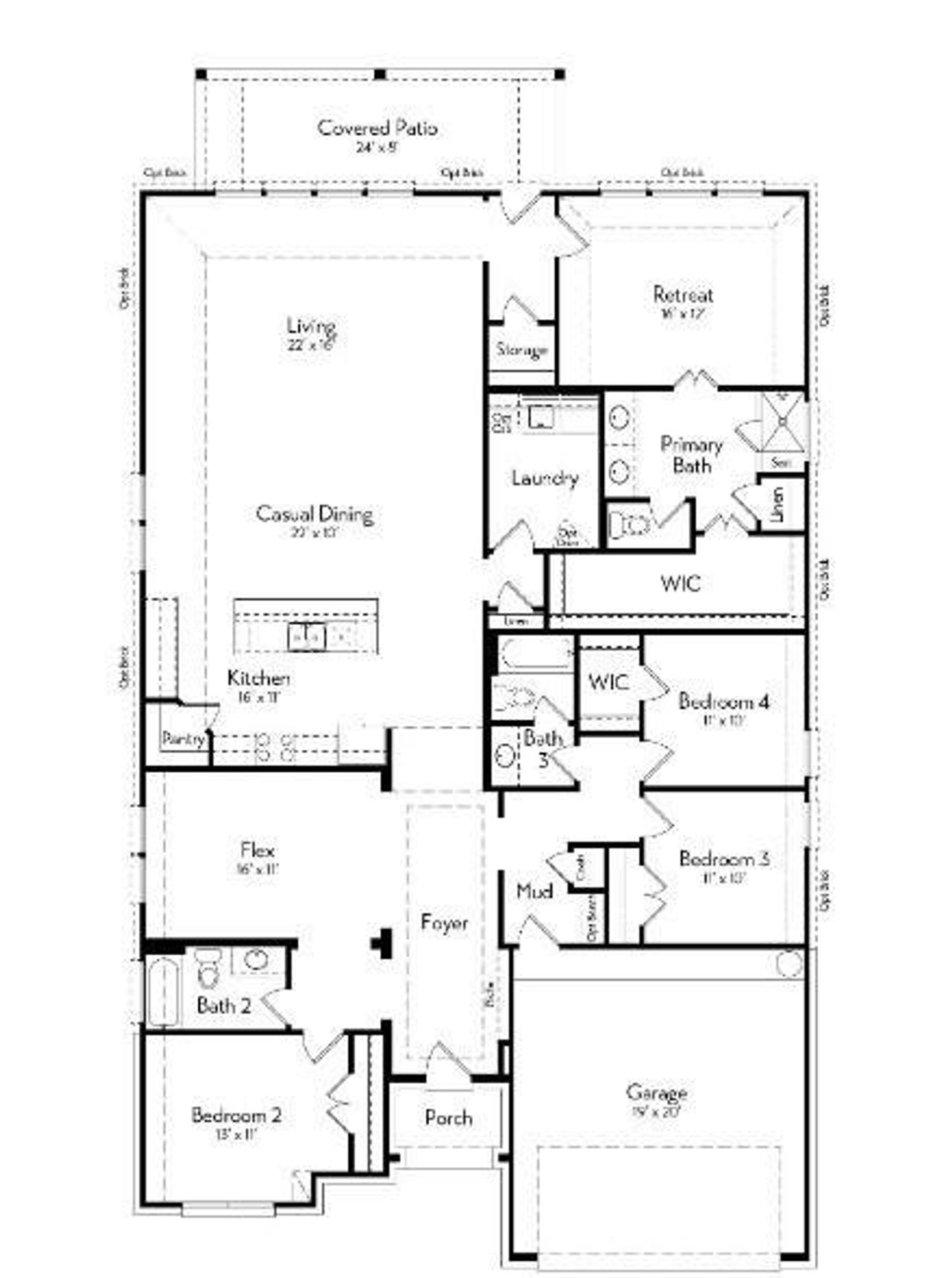 2D floor plan layout of this home in , Crosby, TX (Image 2). 2D floor plan layout of this home in , Crosby, TX (Image 2).