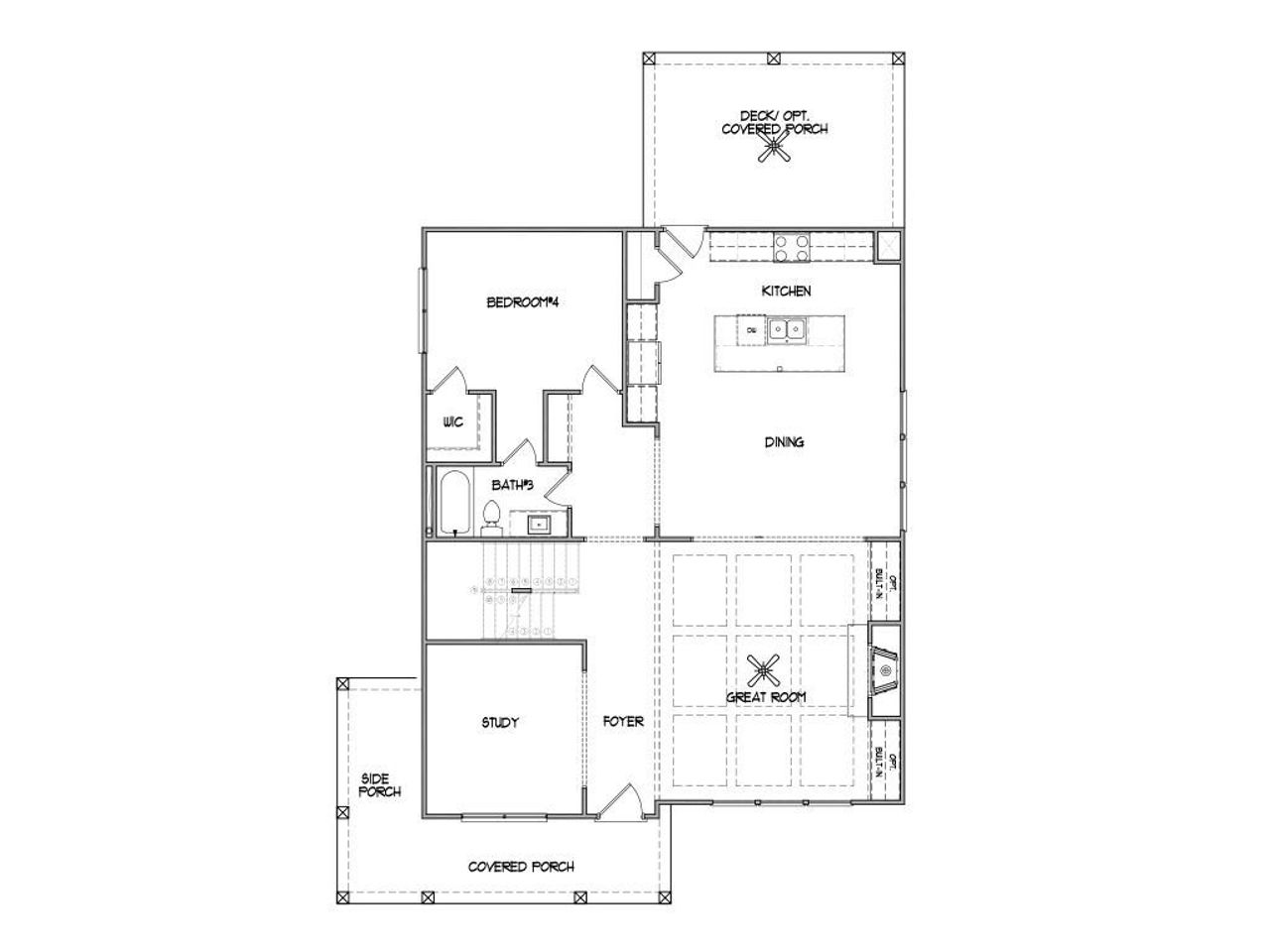 2D floor plan layout for the The Filmore by Walker Anderson Homes in Hemingway, Flowery Branch, GA (Image 2). 2D floor plan layout for the The Filmore by Walker Anderson Homes in Hemingway, Flowery Branch, GA (Image 2).
