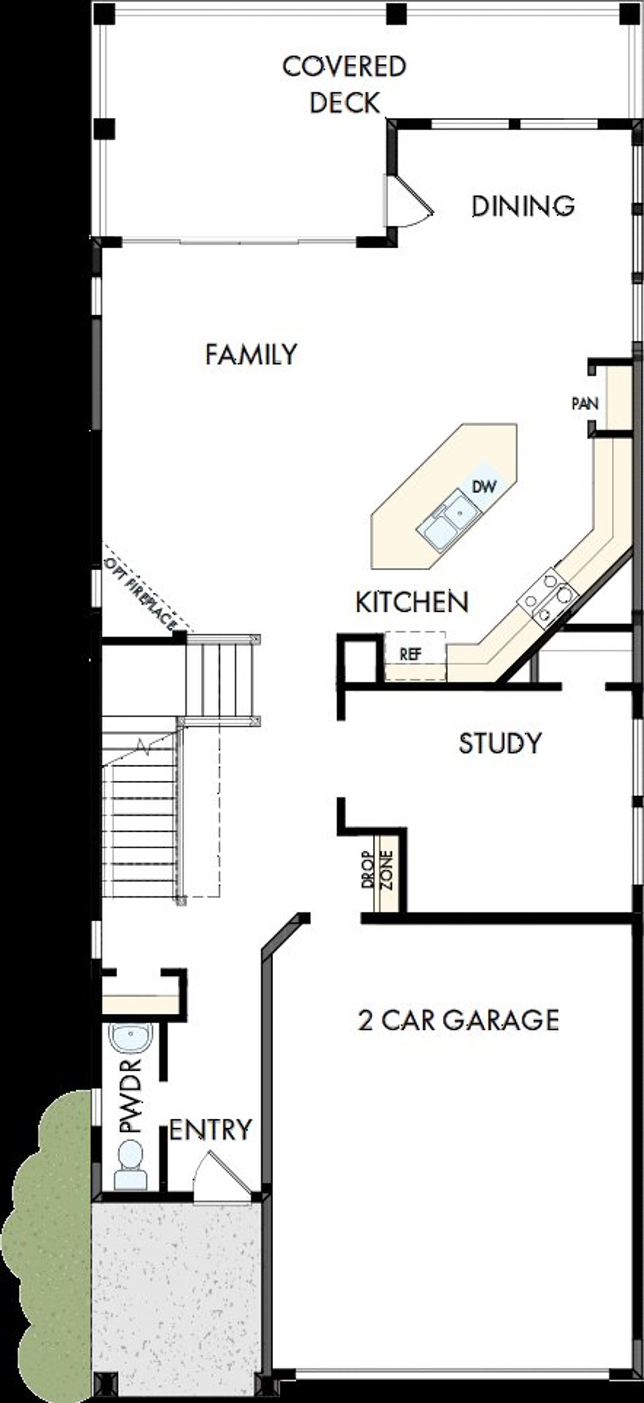 2D floor plan layout of this home in Revel Crossing at Wolf Ranch - The Panorama Collection, Colorado Springs, CO (Image 2). 2D floor plan layout of this home in Revel Crossing at Wolf Ranch - The Panorama Collection, Colorado Springs, CO (Image 2).