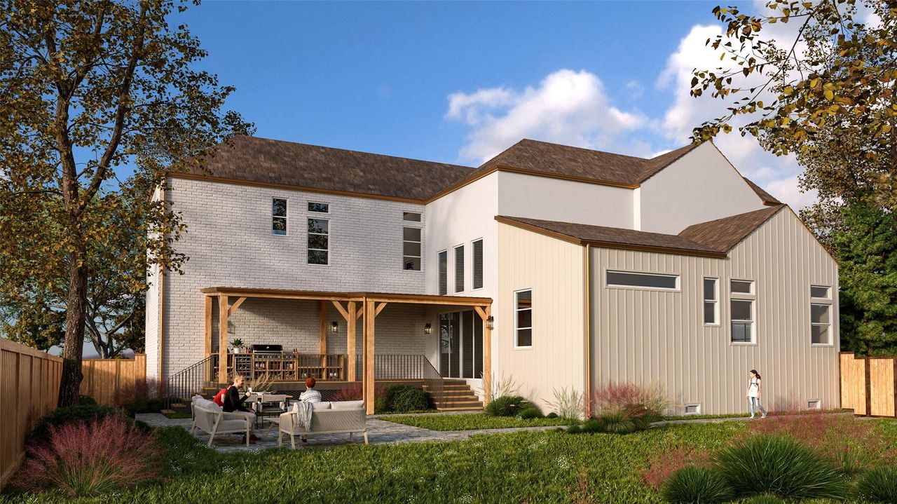 Back Exterior Rendering Back Exterior Rendering