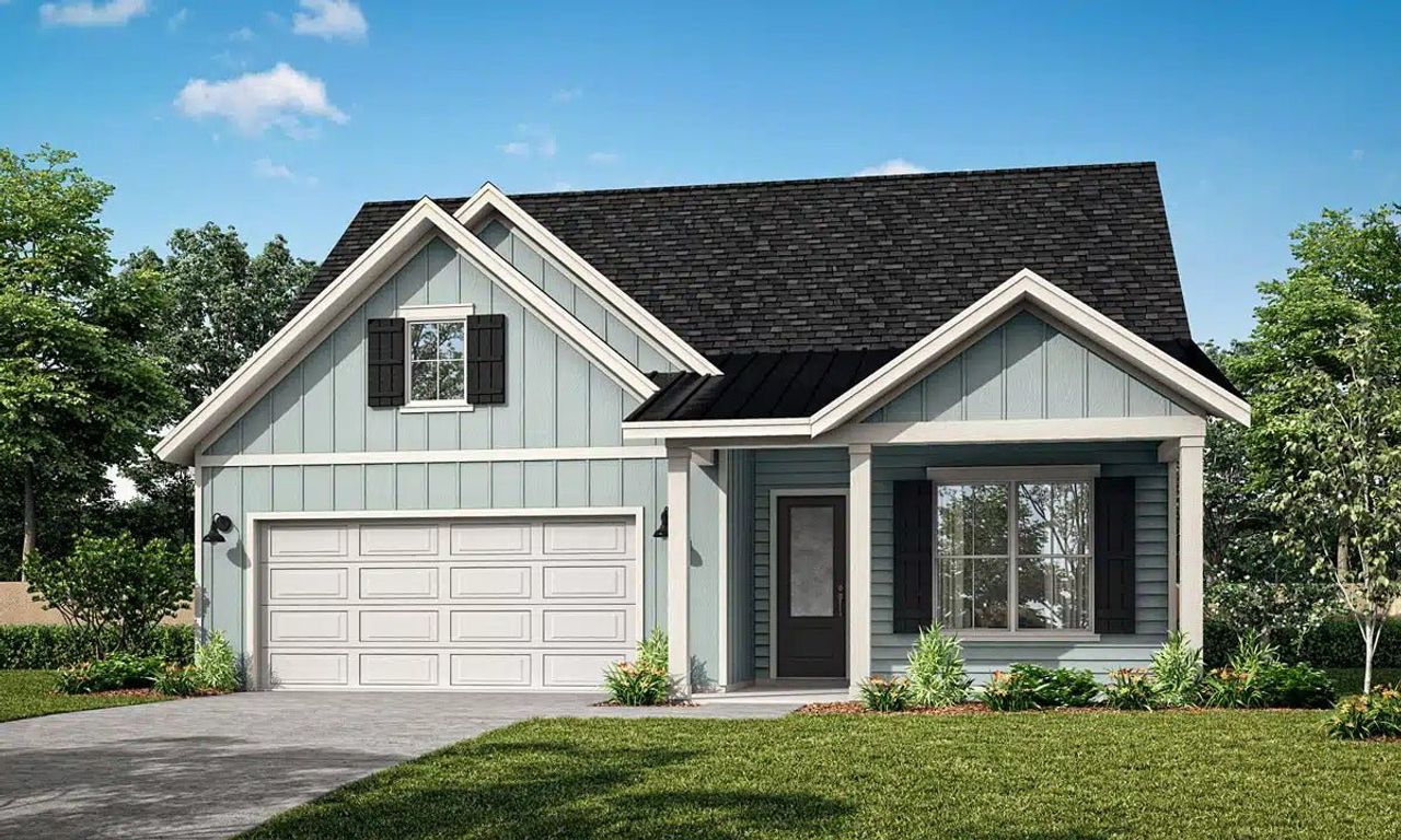 Representative exterior photo of a completed home built from the The Julian by New Leaf Builders in Riverlights, Wilmington, NC (Image 2).
