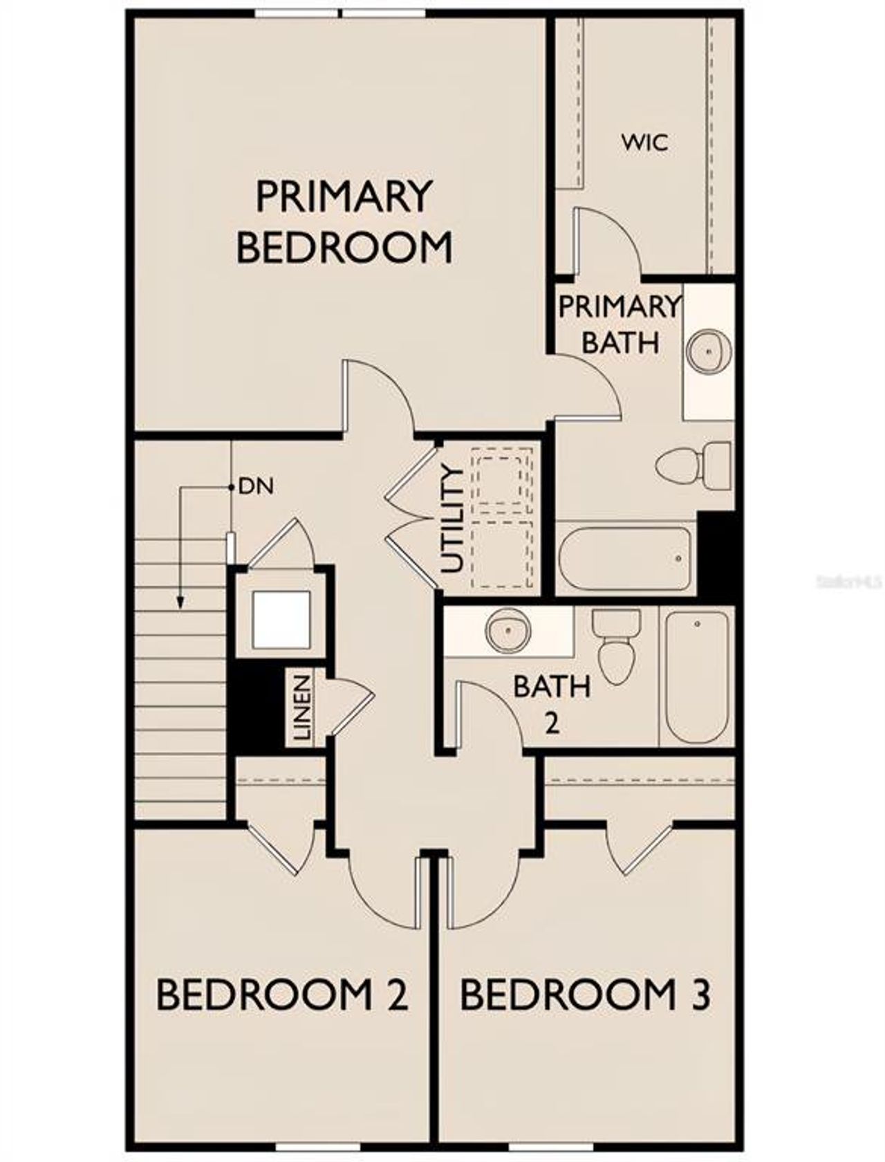 2D floor plan layout of this home in Temples Crossing, Davenport, FL (Image 2). 2D floor plan layout of this home in Temples Crossing, Davenport, FL (Image 2).