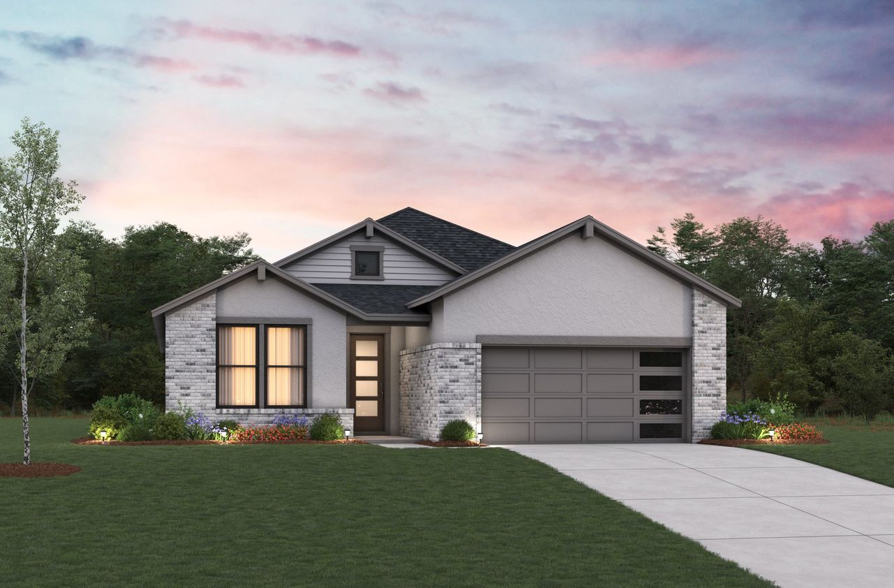 Representative exterior photo of a completed home built from the Cameron by Beazer Homes in Copia Pines: Heritage Collection, Montgomery, TX (Image 2).