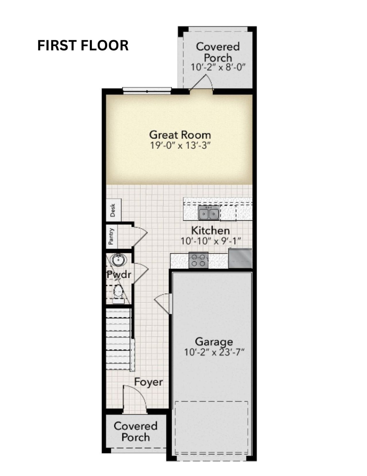 2D floor plan layout of this home in Wyld Palms, Inverness, FL (Image 2).