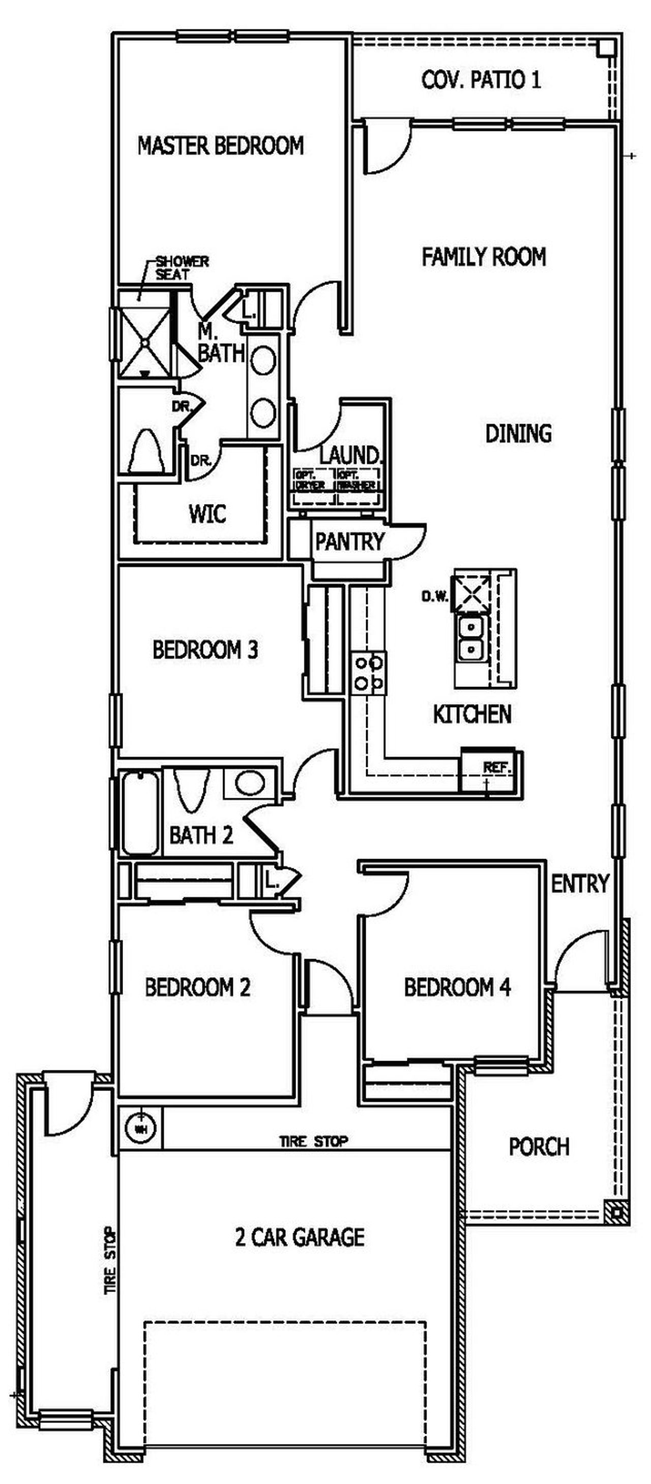 2D floor plan layout of this home in Willowbrook, New Braunfels, TX (Image 2). 2D floor plan layout of this home in Willowbrook, New Braunfels, TX (Image 2).
