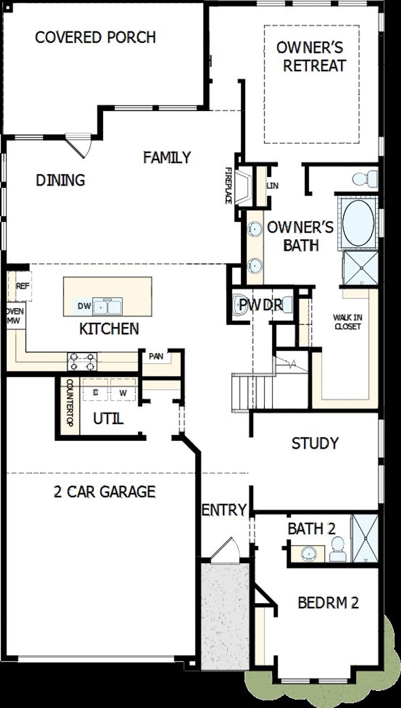 2D floor plan layout of this home in Tavolo Park Cottages, Fort Worth, TX (Image 2). 2D floor plan layout of this home in Tavolo Park Cottages, Fort Worth, TX (Image 2).