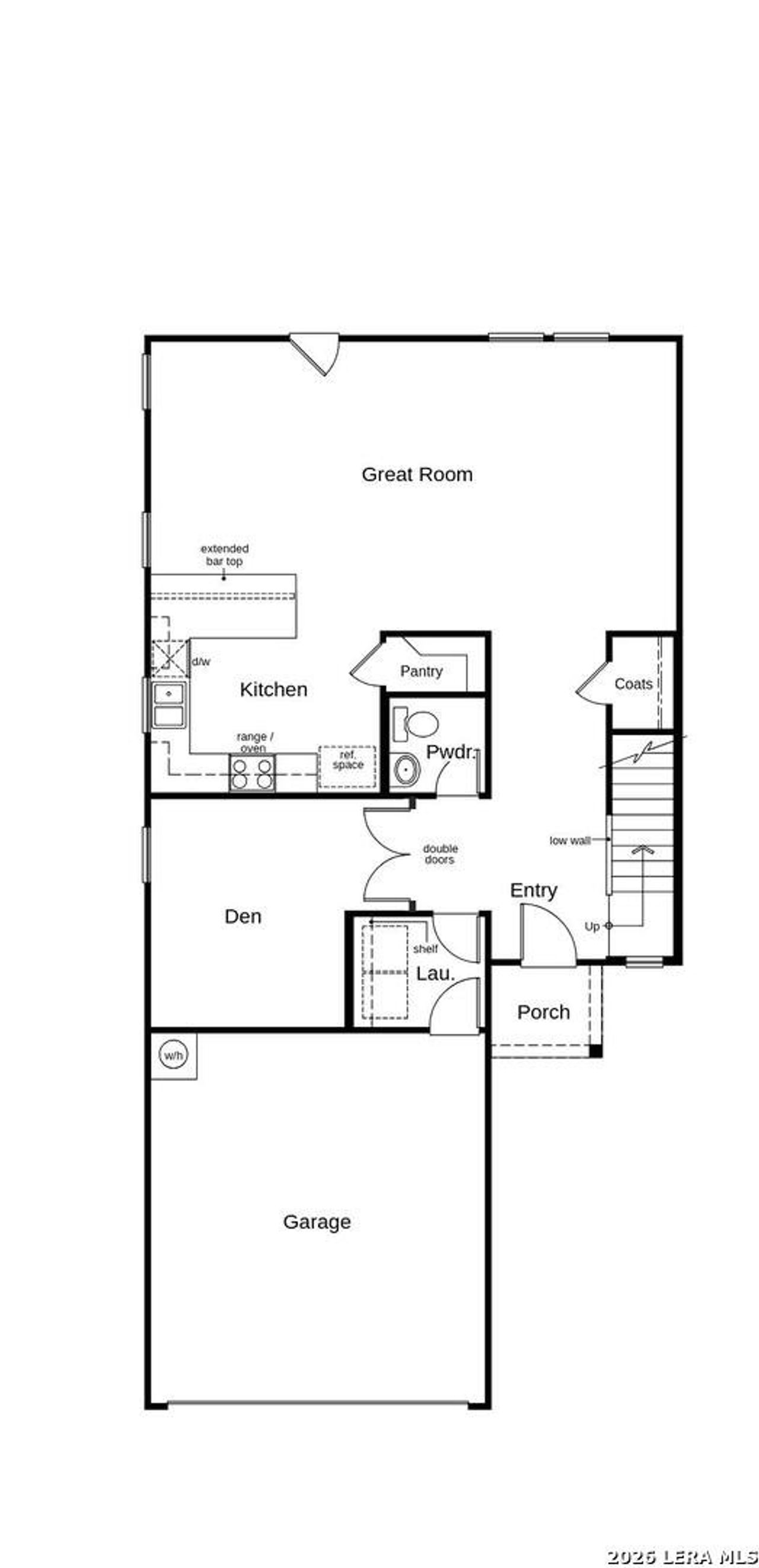 2D floor plan layout of this home in Southton Cove, Elmendorf, TX (Image 2).
