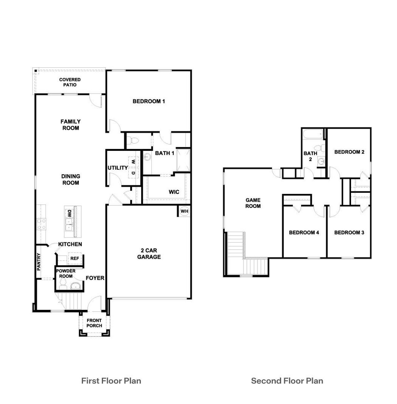 2D floor plan layout of this home in Valverde, Bastrop, TX (Image 2).