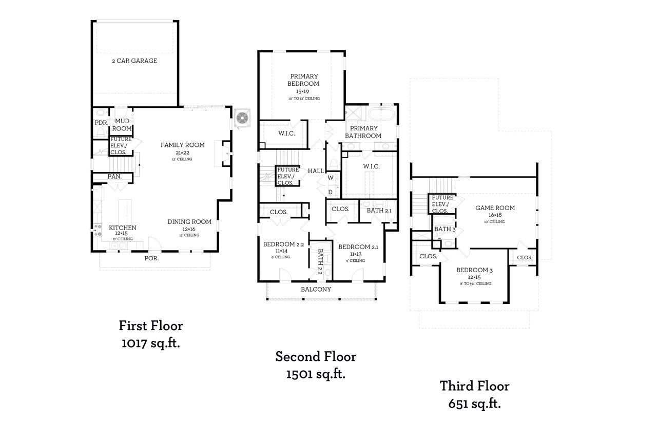 2D floor plan layout of this home in Eastwood Green, Houston, TX (Image 2). 2D floor plan layout of this home in Eastwood Green, Houston, TX (Image 2).