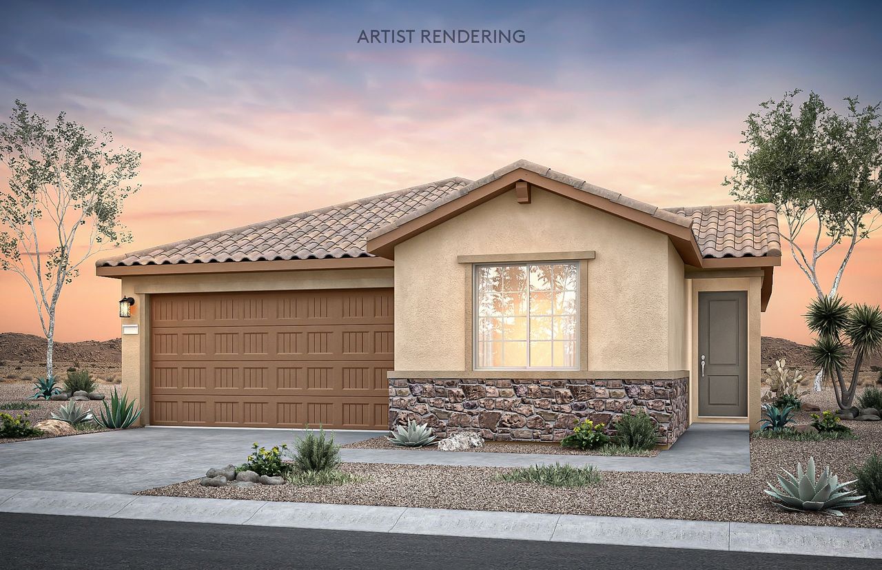 Representative exterior photo of a completed home built from the Audrey II by Del Webb in Sun City Festival, Buckeye, AZ (Image 2).