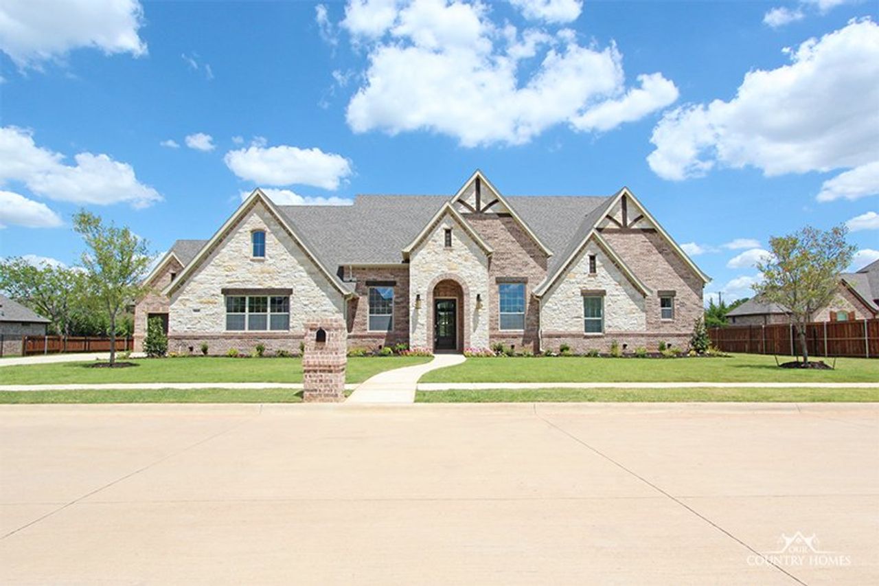Representative exterior photo of a completed home built from the Windsor by Our Country Homes in Rolling Creek Ranch, Aledo, TX (Image 2).