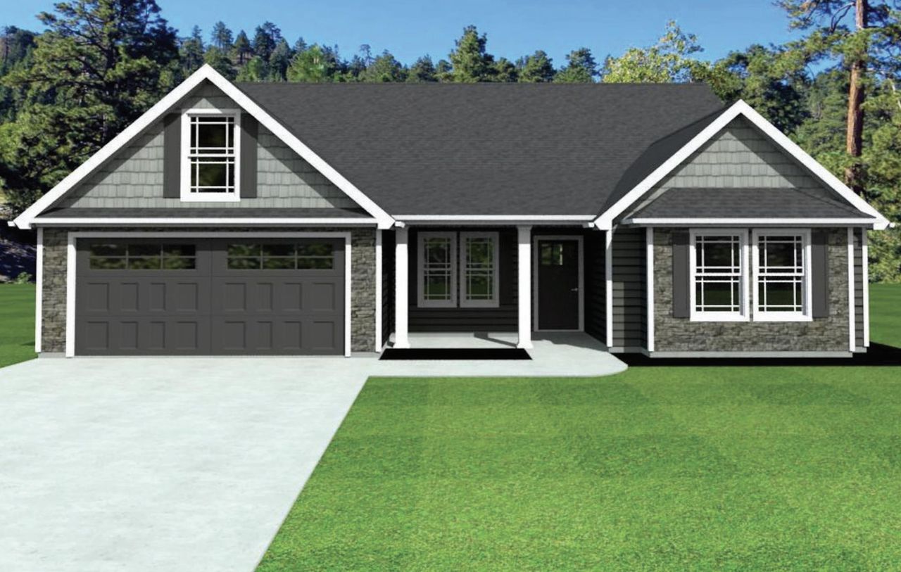 Front exterior of a new home in Bent Tree, Gaffney, SC, highlighting curb appeal (Image 2).