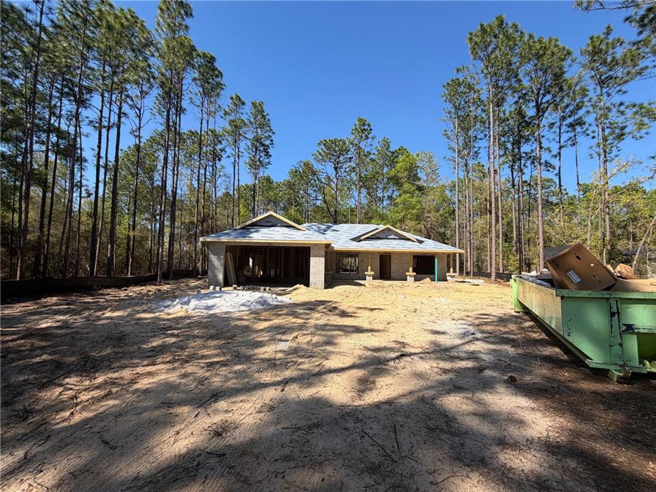 In-progress construction of a new home in , Hernando, FL (Image 2).