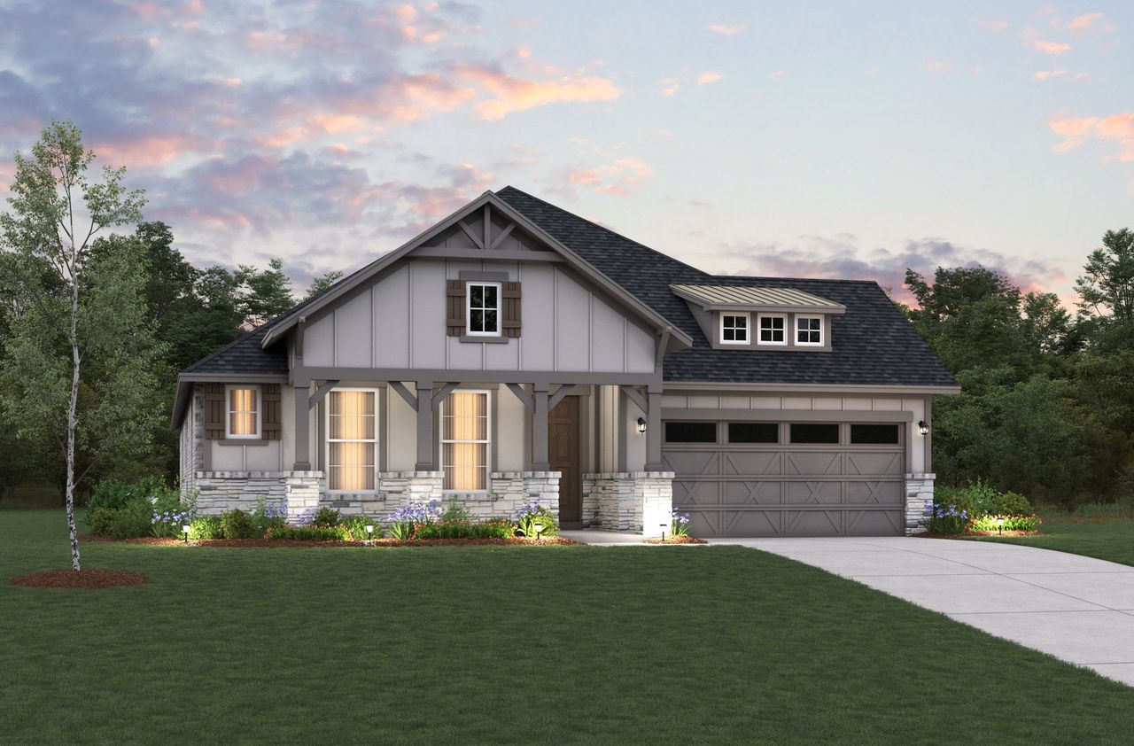 Representative exterior photo of a completed home built from the Biltmore by Beazer Homes in COLTON, Todd Mission, TX (Image 2).