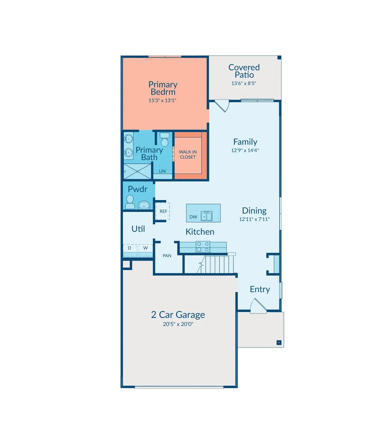 2D floor plan layout of this home in Creekhaven, Arcola, TX (Image 2).