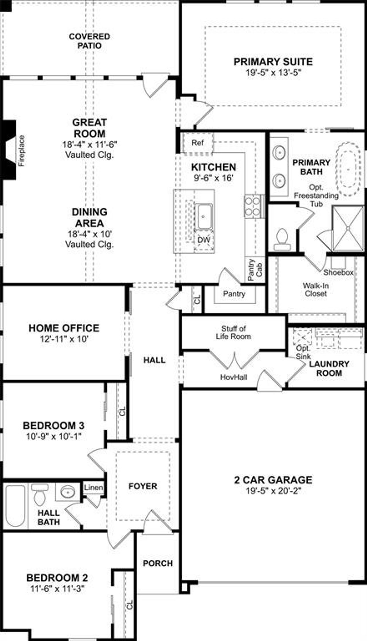 2D floor plan layout of this home in Heritage Ranch, Sherman, TX (Image 2). 2D floor plan layout of this home in Heritage Ranch, Sherman, TX (Image 2).