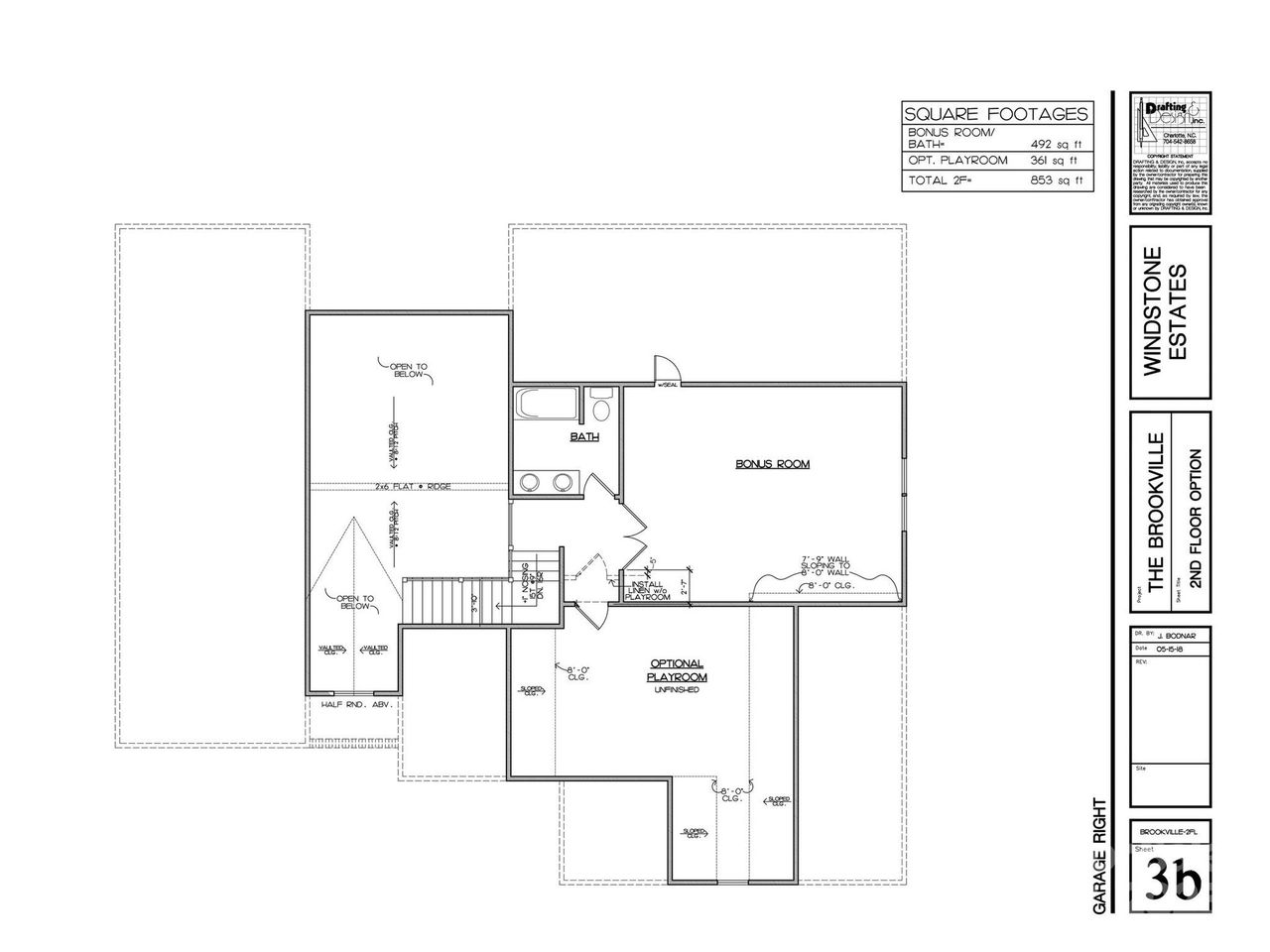 2D floor plan layout of this home in Windstone At Autumn Leaf, Troutman, NC (Image 2).