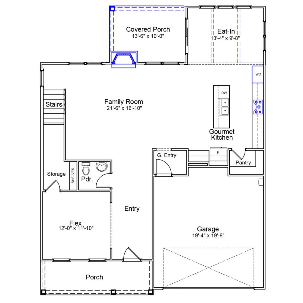 2D floor plan layout of this home in Pebble Branch, Chapin, SC (Image 2). 2D floor plan layout of this home in Pebble Branch, Chapin, SC (Image 2).