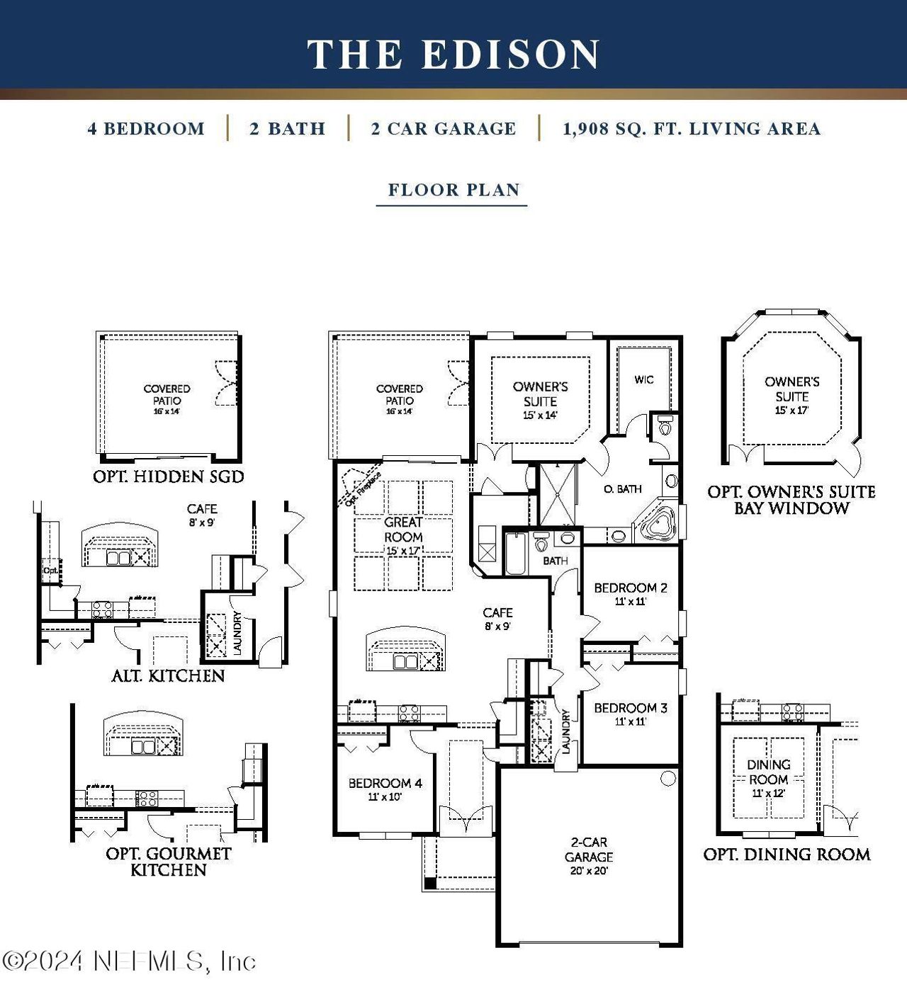 2D floor plan layout of this home in , Green Cove Springs, FL (Image 2).