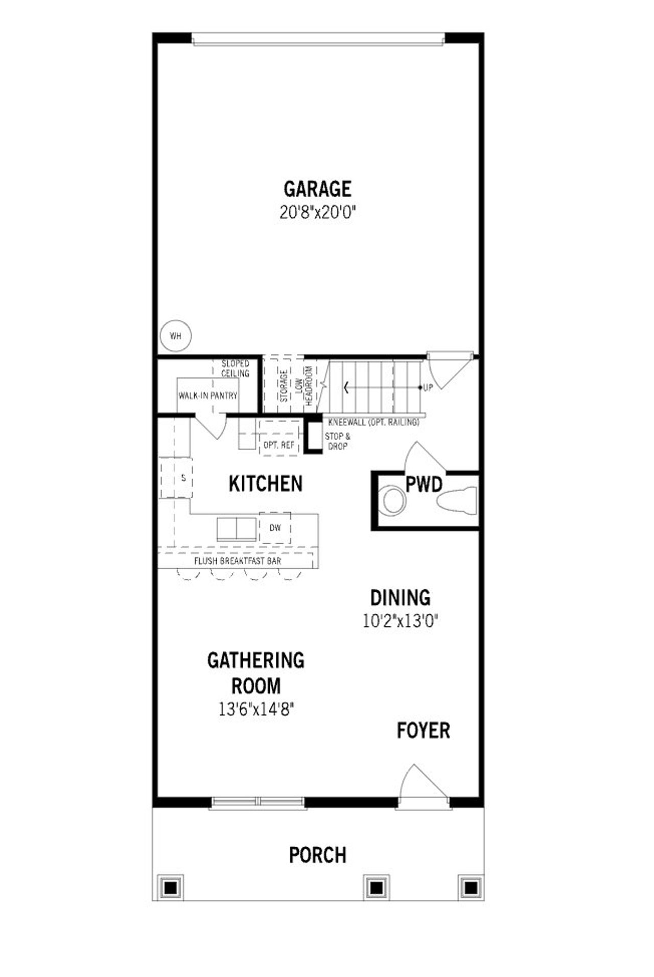 2D floor plan layout of this home in Meadowlark Landing, Apopka, FL (Image 2).