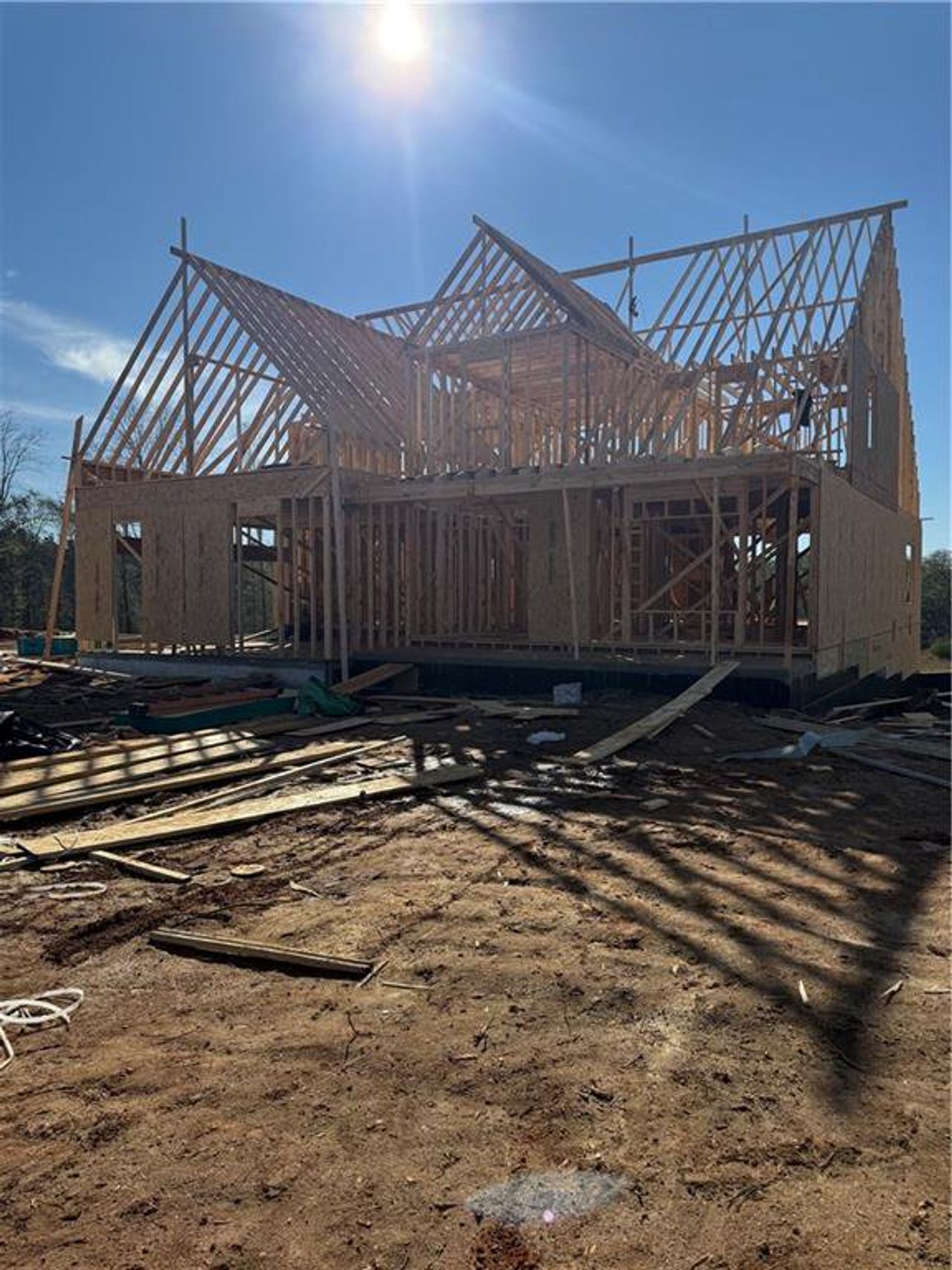 In-progress construction of a new home in , Monroe, GA (Image 2).