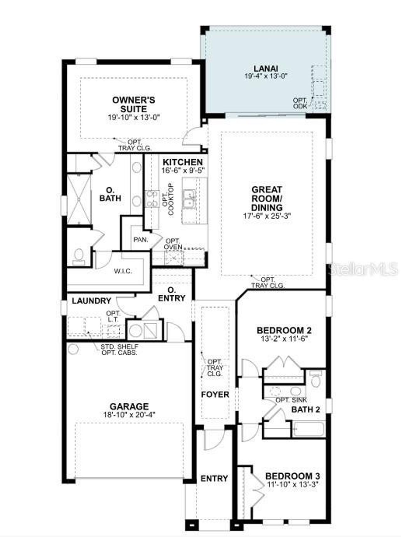 2D floor plan layout of this home in Brighton, Venice, FL (Image 2). 2D floor plan layout of this home in Brighton, Venice, FL (Image 2).
