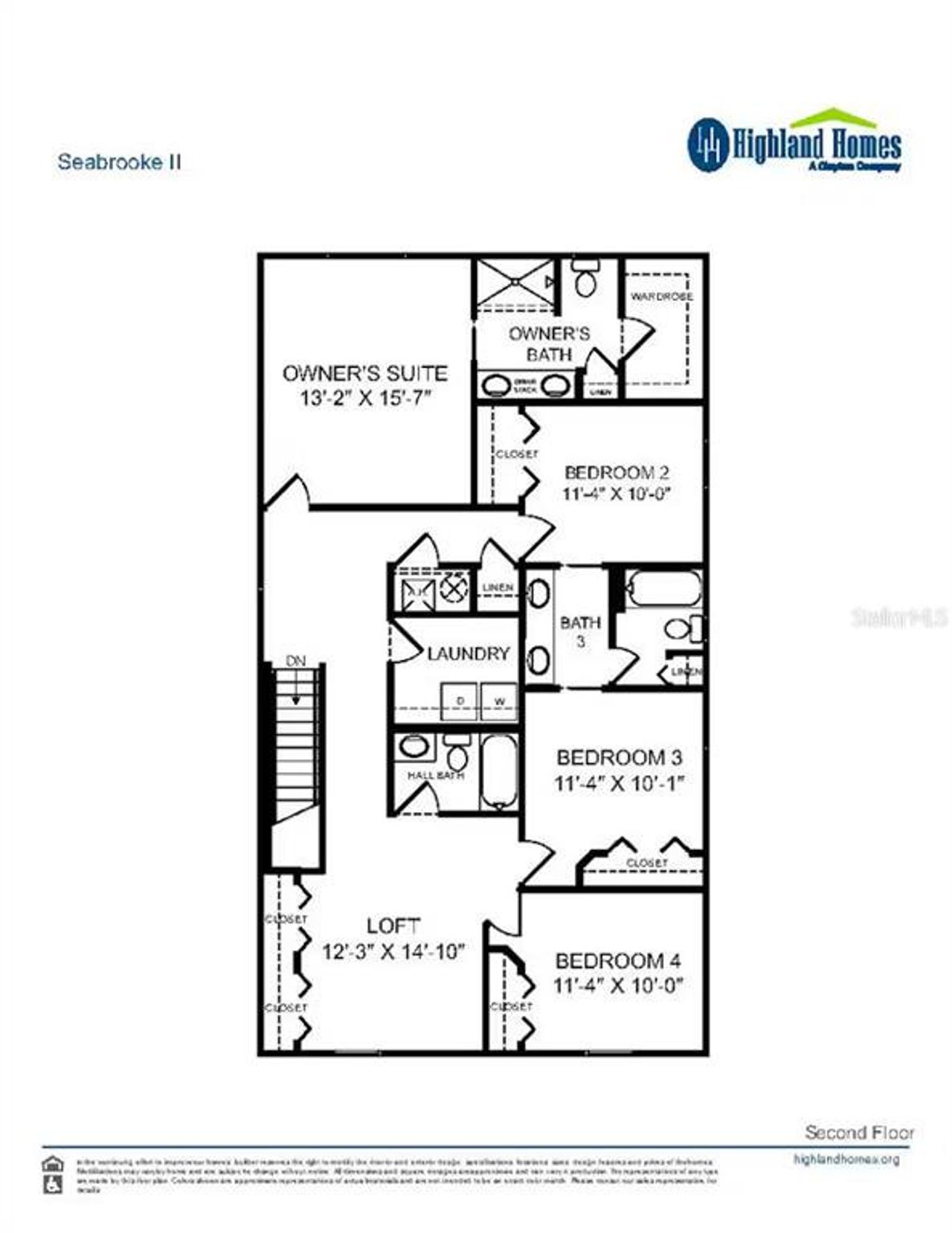 2D floor plan layout of this home in Jackson Crossing, Palmetto, FL (Image 2).